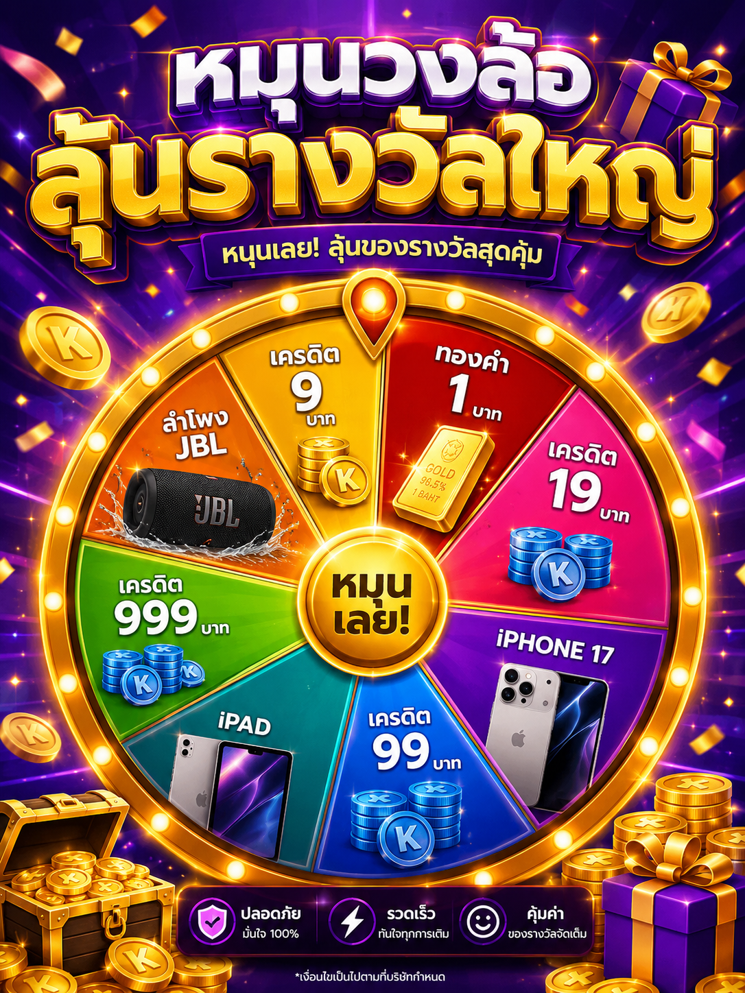 หมุนวงล้อ ลุ้นรางวัลใหญ่
